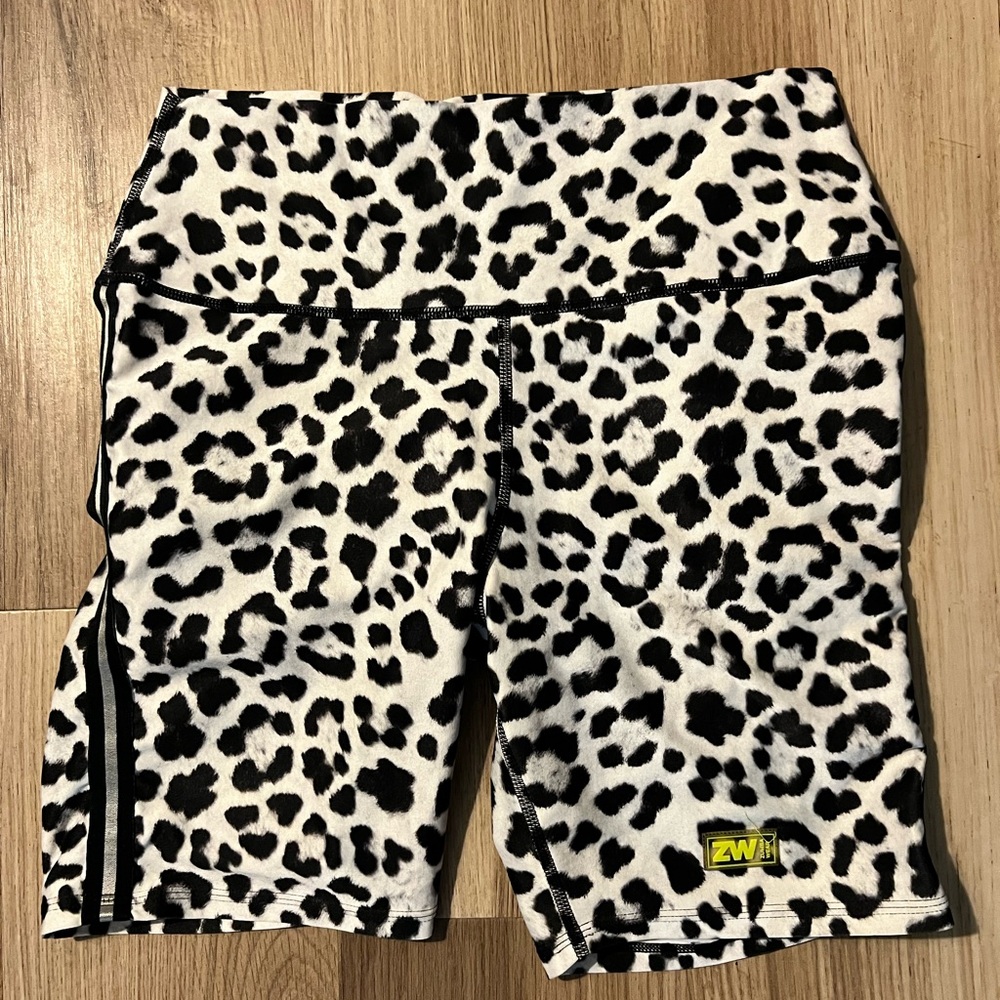 Leopard Print Biker Shorts